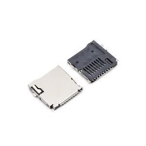 Flash 9 Alfinete FeMasculino Modelo do impulso T do impulso do soquete dos conectores de cartão da memória de LCP micro SD