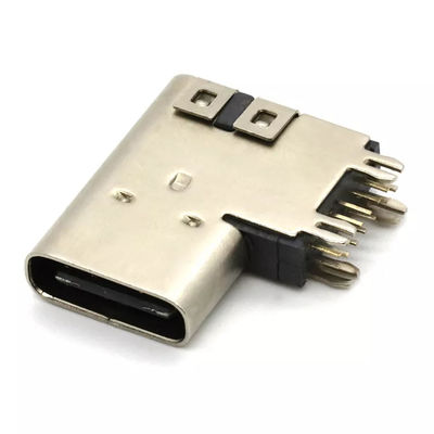 Inserção Lateral Soquete Fêmea de 14 Pinos Porta de Carregamento 3.1 USB C Conector PCB Receptáculo SMT