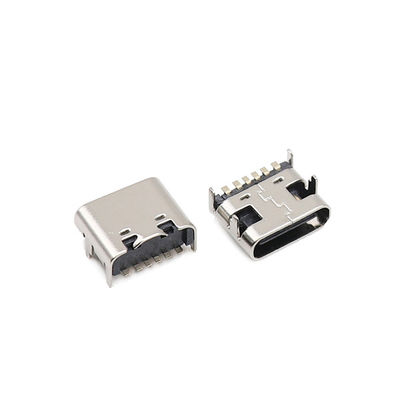 Micro tipo Alfinete SMD 3.1mm SMT fêmea de USB dos conectores 6 de C