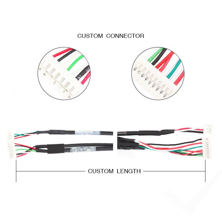 Conjunto de cabo PHR-7P do chicote de fios JST do fio PHR-4 PHR-3 PHR-2 PH2.0