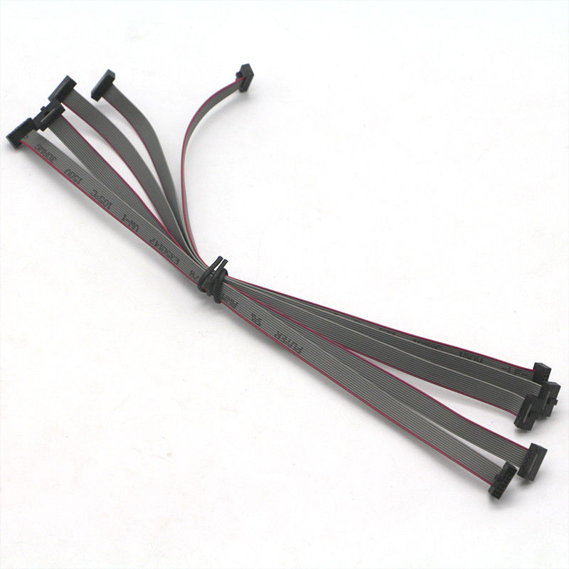Cabo de fita liso 5Pin do cabo flexível IDC do OEM 10cm 10Pin 20Pin 30 Pin Cores