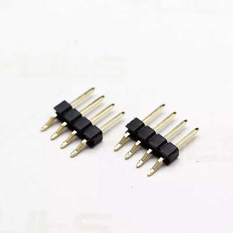 O ângulo direito plástico curvou posições 2-40pin de Pin Header 2.54mm da fileira de SMT as únicas