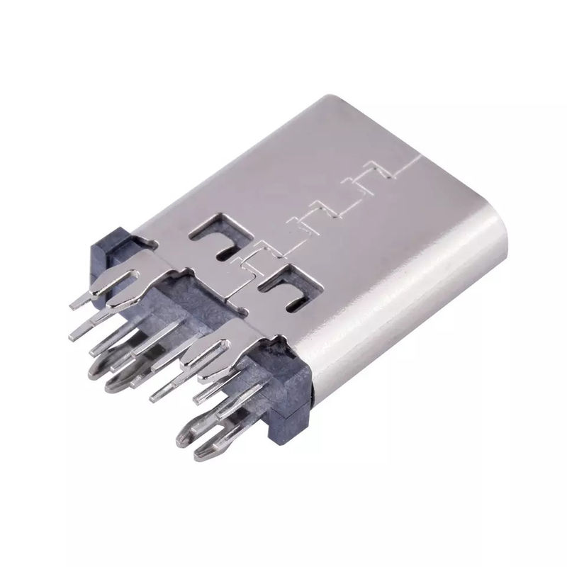 DIP Vertical Mount USB tipo C 14 pinos conector 10,5 mm 180 graus