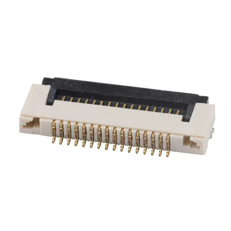 Conector FPC de ângulo reto 1,5H e passo de 0,5 mm SMT ZIF tipo 4-60 pinos