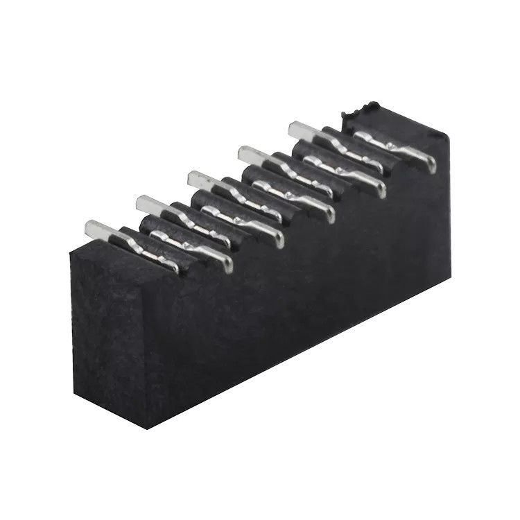 Preto 1,0 mm de passo reversível contato vertical tipo SMT conector FPC barra a barra