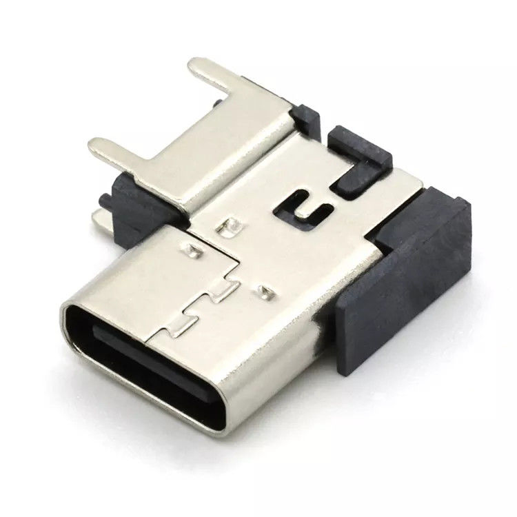 Conectores USB 3.1 tipo C lado vertical soquete fêmea 16 pinos
