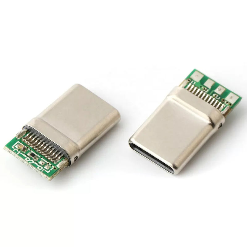 Conector USB impermeável 6pins feminino ângulo direito conector impermeável tipo-c
