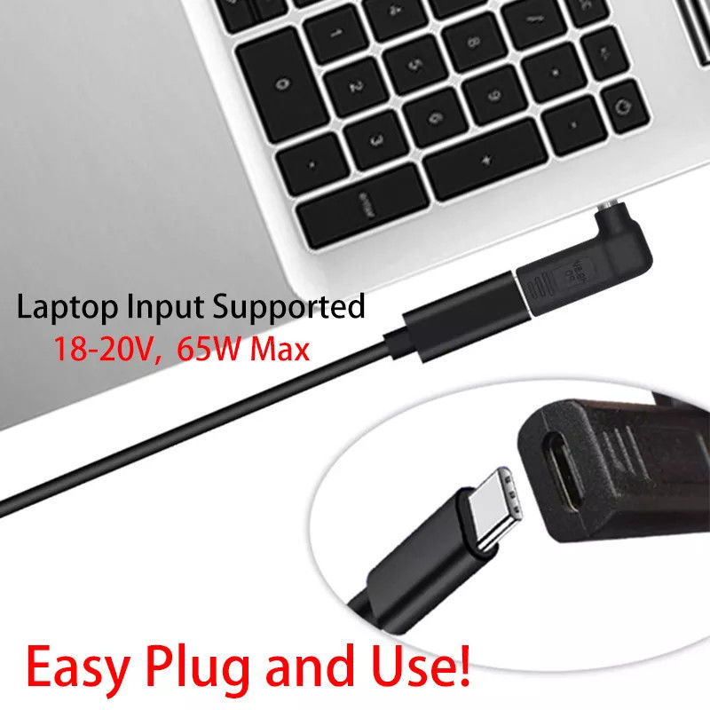 USB Tipo C Fêmea Para DC 5525 Masculino Conversor PD Decoy Spoof Trigger Plug Jack