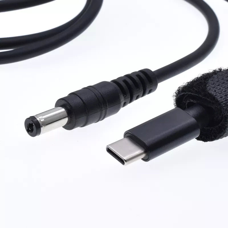 Linha de reforço de energia USB DC 5V para DC 9V / 12V 2,1x5,5mm plugue