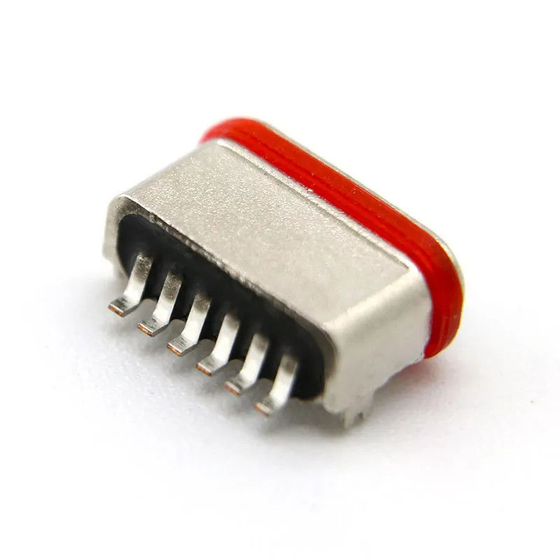 SMT horizontal fêmea 6 Pin Connector USB3.0 USB3.1 para carregar
