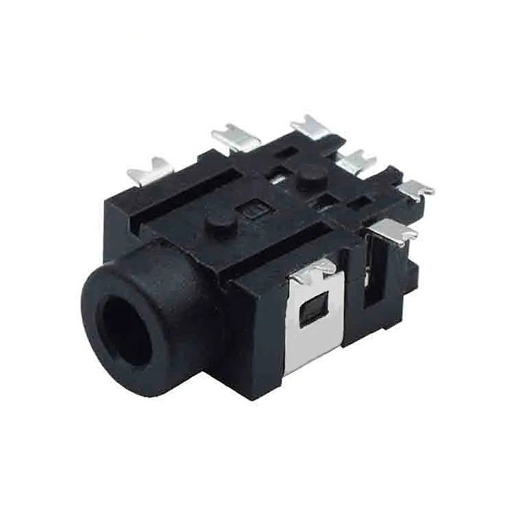 7 soquete do fones de ouvido de Polo 2.5mm da montagem 4 do PWB de Pin Stereo Audio Jack For