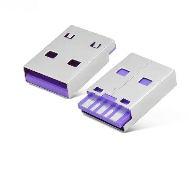 Conector Fêmea USB 3.1 Tipo C de 24 Pinos à Prova d'Água com Montagem Horizontal SMT DIP e Placa de Afundamento Tomada USB