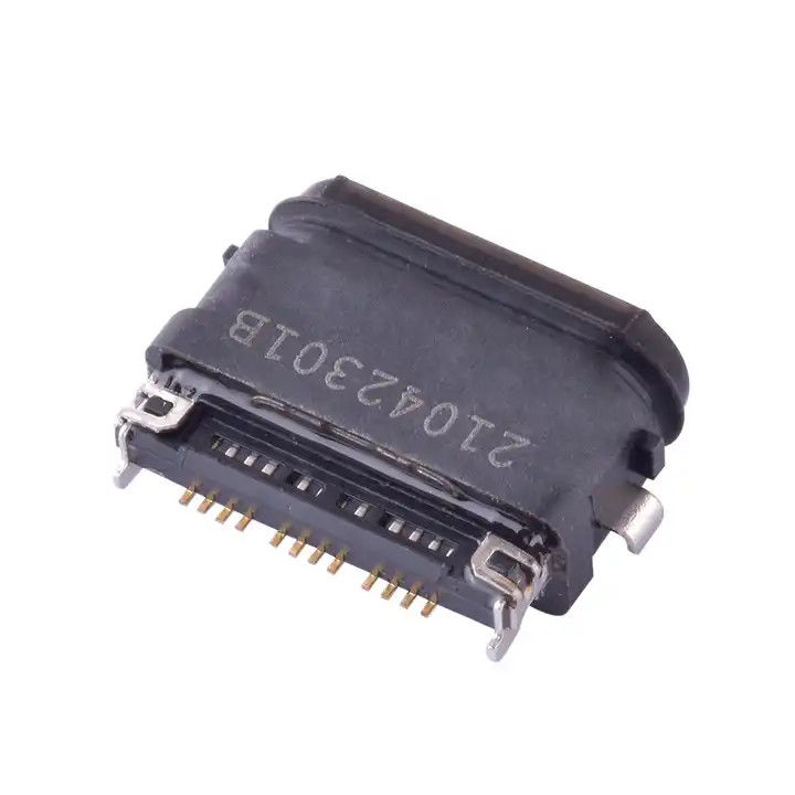 Conectores USB4.0 tipo C de 24 pines impermeáveis IPX8 SMT Média de montagem 0,4 mm