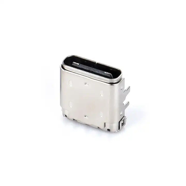 24 pin USB Tipo C Conector feminino DIP+SMT 3.4 Plug frontal e patch traseiro para cabo de carregamento