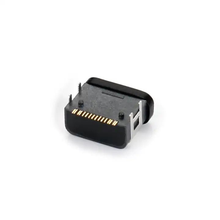 Porta à prova d'água 16Pin USB Tipo C Conector feminino SMT Quatro-Pin DIP Soquete de bordo