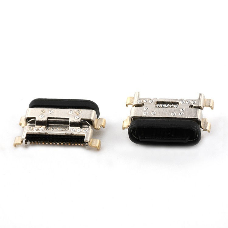 Conector de tomada feminina USB tipo C resistente a água