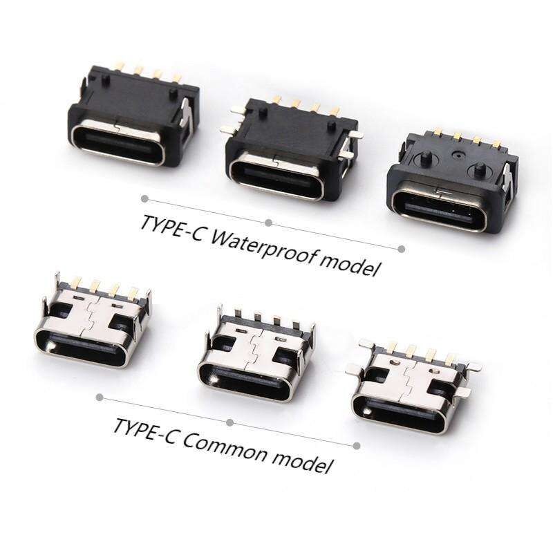 Cable de transferência de dados de ligação feminina de cobre à prova d'água USB tipo C 6 pin com 3A de corrente nominal máxima e 30V