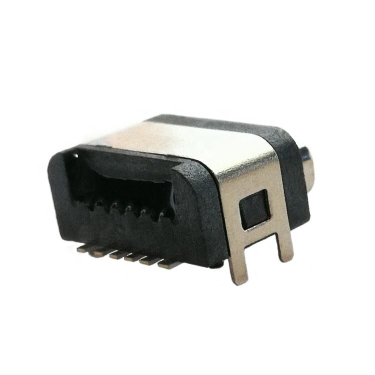 Conector USB à prova d'água IP67, conector fêmea USB Tipo C de montagem em superfície horizontal de 6 pinos