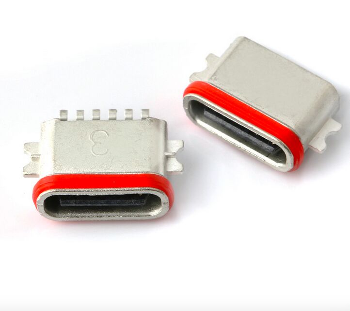Fabricante profissional de conector USB tipo C 6P Full SMT IP67