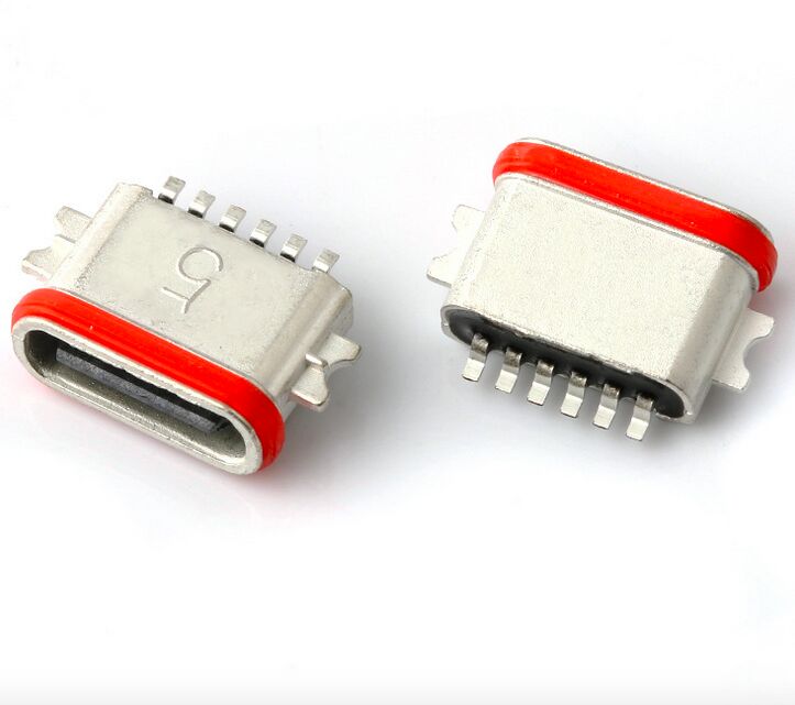 Fabricante profissional de conector USB tipo C 6P Full SMT IP67