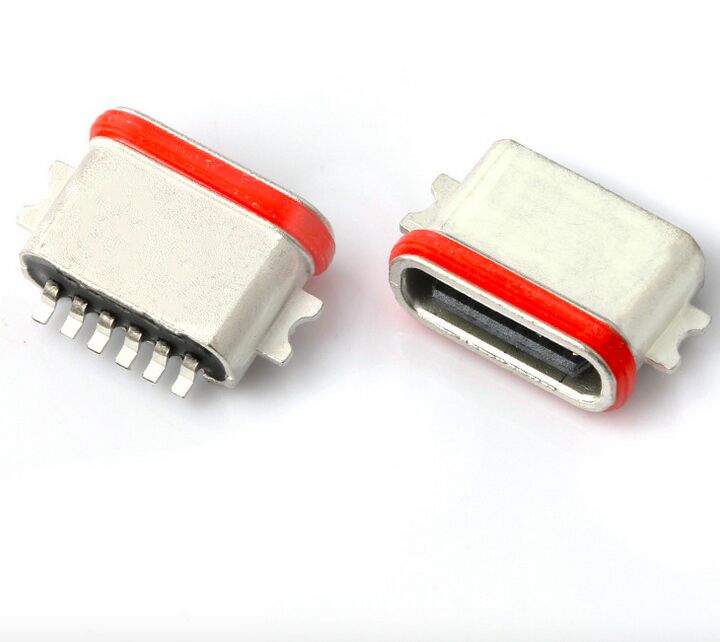 Fabricante profissional de conector USB tipo C 6P Full SMT IP67