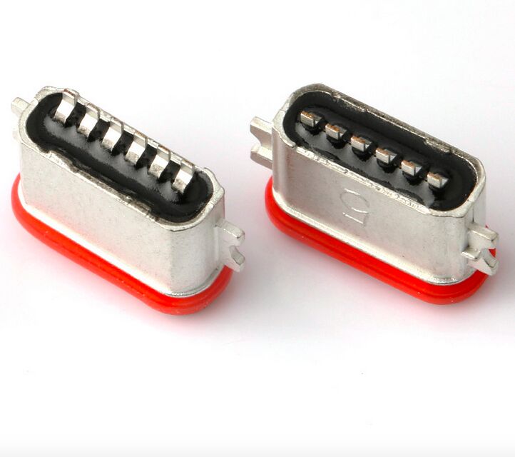 Fabricante profissional de conector USB tipo C 6P Full SMT IP67
