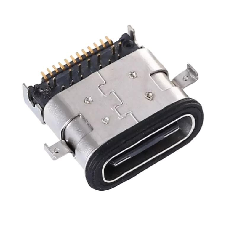 Conector USB Tipo C IP67 à Prova d'Água Montagem Média USB Tipo C 3.0 SMT Through Hole Conector USB Vertical