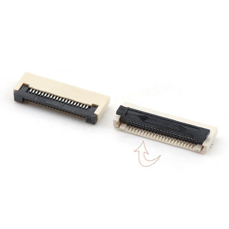 Conector FPC Conectores horizontais Flip-lock ZIF Tipo H2.0mm 4-60pin 0.5mm Pitch FPC/FFC