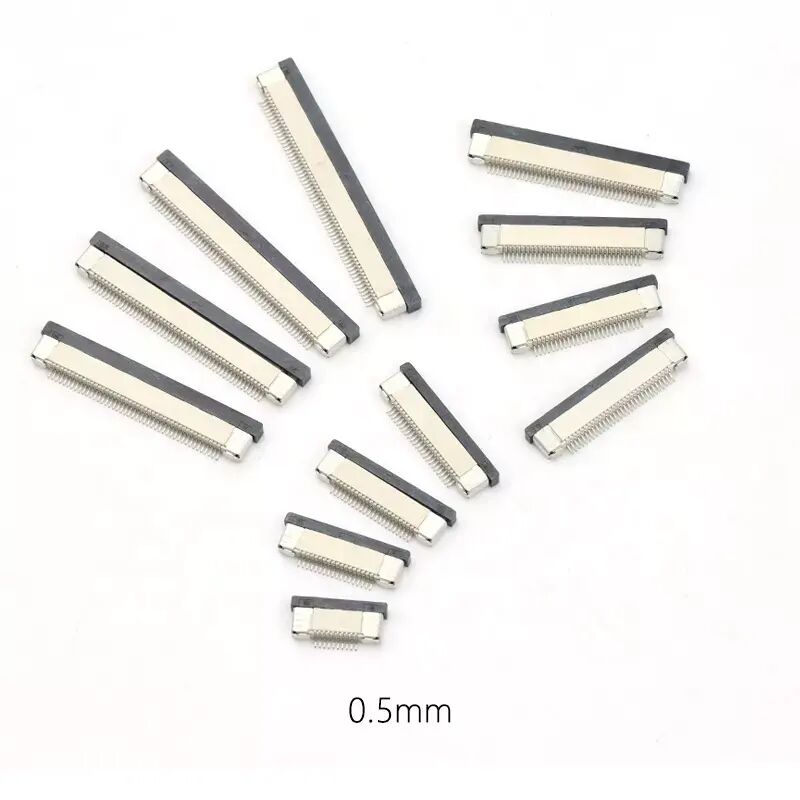 FPC Connector 0.5 Pitch Horizontal Smt Flip-lock Tipo superior superior inferior para baixo Contato 4-60 pin