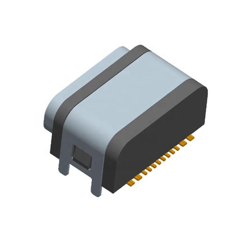 Conector USB de 16 pines Feminino Soquete tipo-c impermeável SMT IPX7