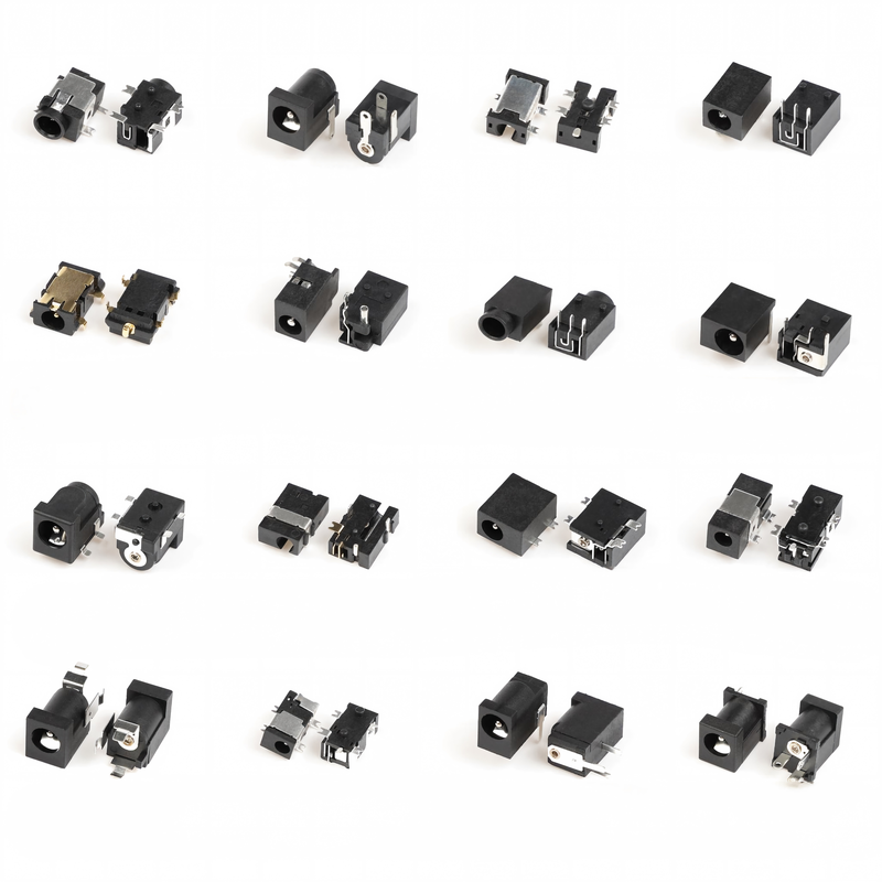 5 PIN DC-058-1.3mm DIP Brass Contact Nylon Housing DC Power Adapter Plug Jack Feminino