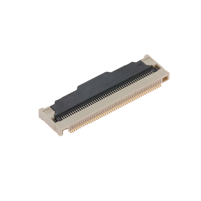 Conector FPC/FFC de tipo SMT termoplástico de alta temperatura, de contacto inferior, com fecho de volta, com ângulo reto ZIF H4.7 mm