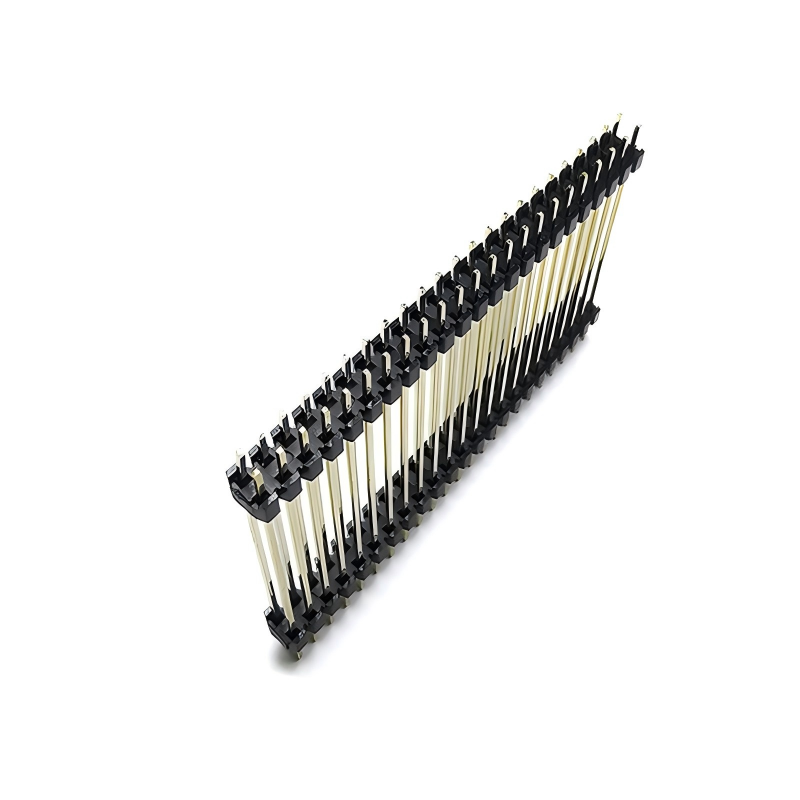 1.27mm Ângulo direito Pitch Single Double Row 40 Stick PCB Pin Female Pin Header Connector