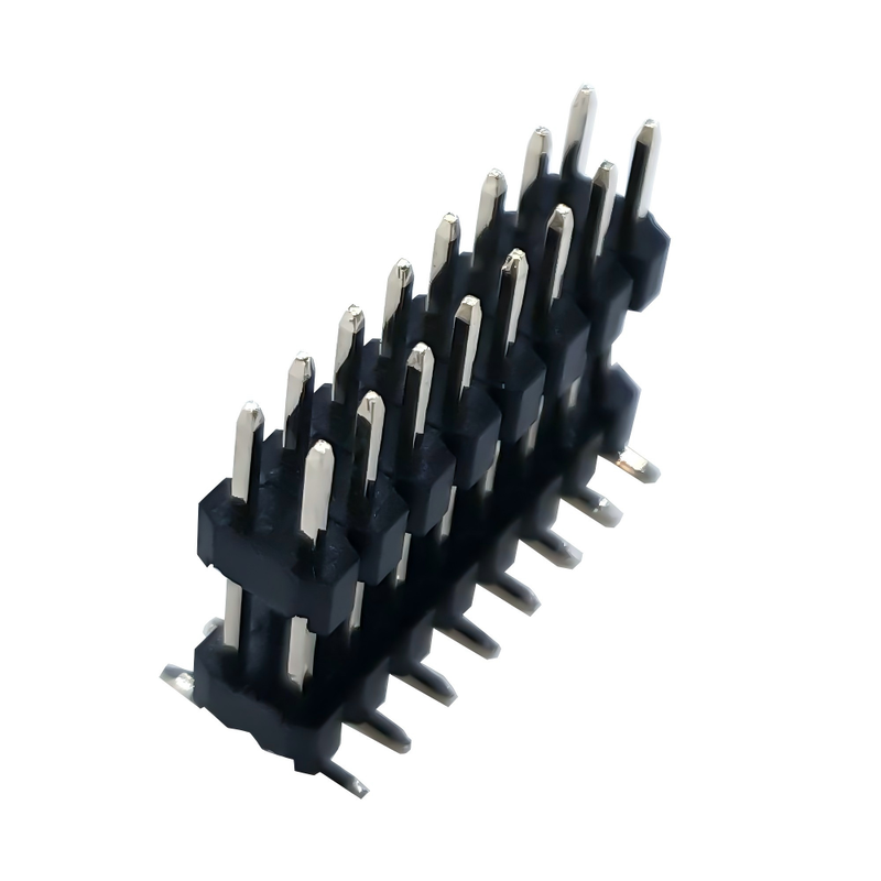 2.54mm Pitch Double Row Pin Header Conector masculino Tipo SMT