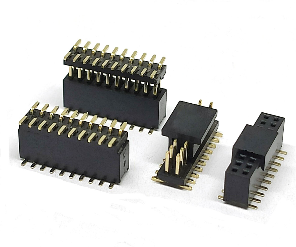 1.27mm Pitch 20 Pin Feminino Masculino SMT Tipo PCB Socket Pin Header