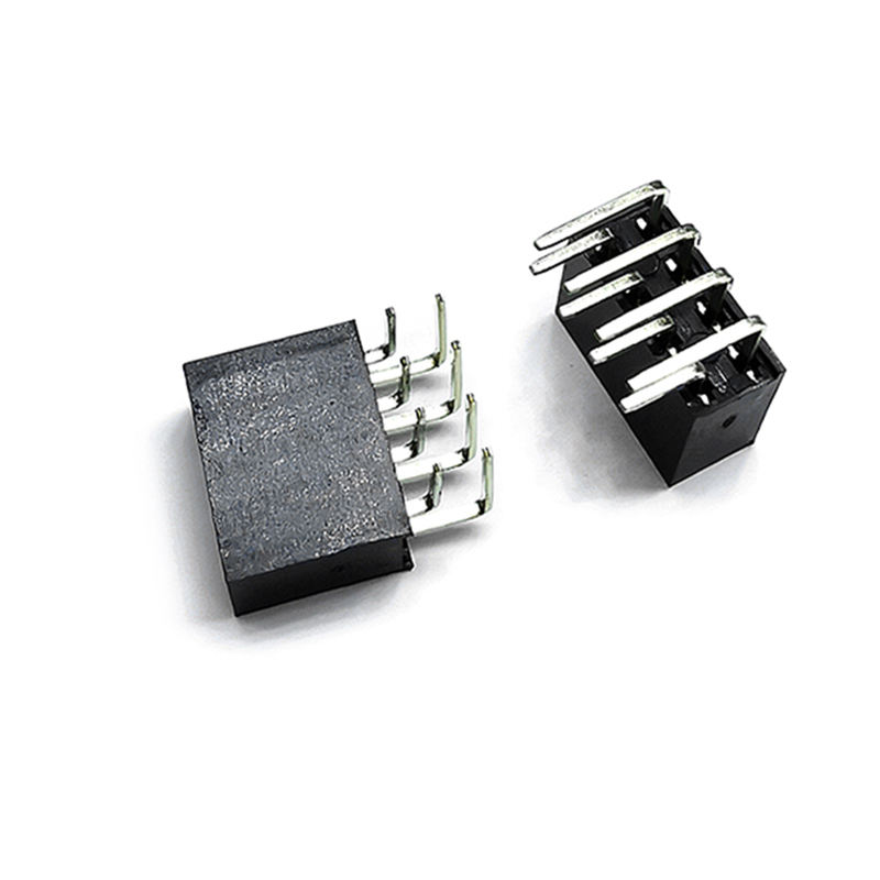 2.54 Double Row Vertical Right Angle 2x4-pin PCB Male-Female Connector Headers