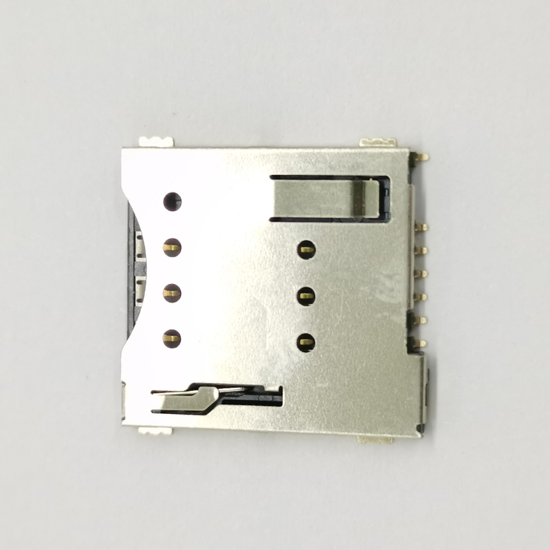 Suporte de Cartão SIM Tipo Push-Push Nano Micro Conector SIM de 6 pinos e 8 pinos para Celulares com Placa de Circuito Impresso