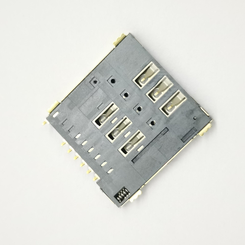 Suporte de Cartão SIM Tipo Push-Push Nano Micro Conector SIM de 6 pinos e 8 pinos para Celulares com Placa de Circuito Impresso