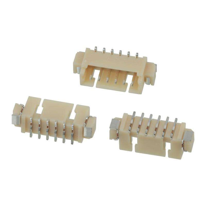 Conector SMT Wafer/Wire to Board de Passo MX 1.25mm Horizontal de 2-16 Pinos