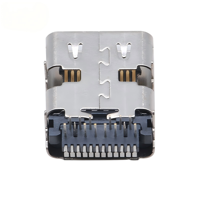 Conector USB 3.2 Tipo-C personalizado 40 Gbps Soquete U4 à prova d'água 24 pin SMT DIP PCB Female Male Connector Factory