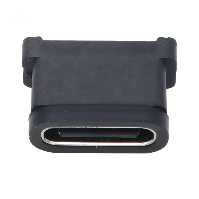 Conector Fêmea USB 3.2 Tipo-C 40 Gbps À Prova D'água Soquete U4 24 Pinos SMT DIP PCB Banhado a Ouro Aço Inoxidável 5A 100V CA