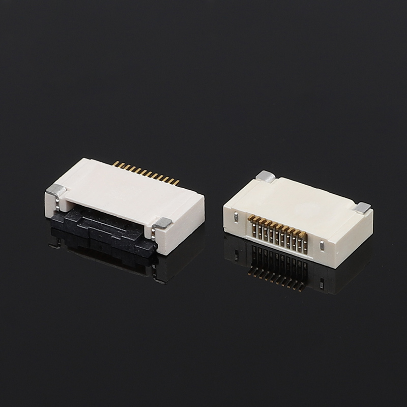 0.5mm Pitch Butterfly Lock FFC/FPCH Conector Conexão horizontal inferior com 2,55H de altura Flip Cover para Flat Flex Electronics