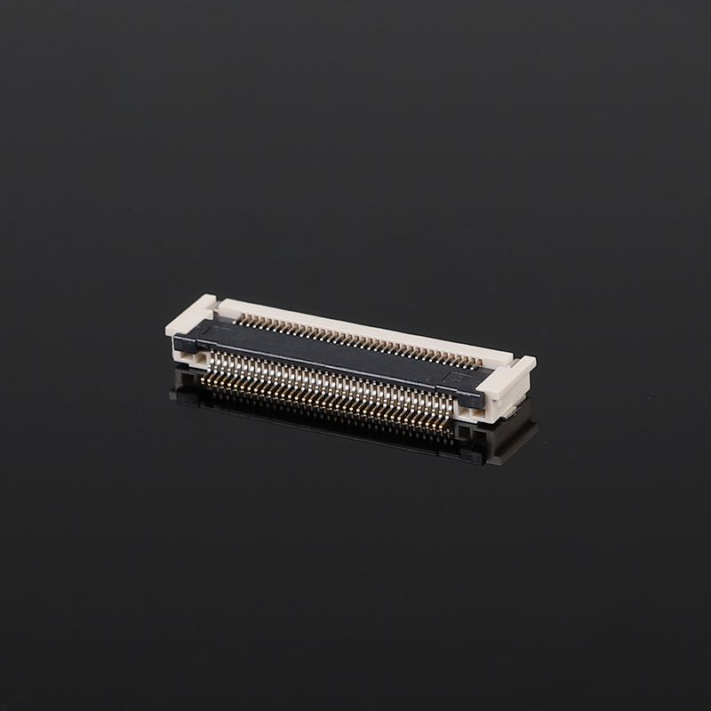 Conector FPCFFC banhado a ouro de 0,5 mm passo 2,7H pós-pressão horizontal SMD 10-68Pin 50V 0,5A