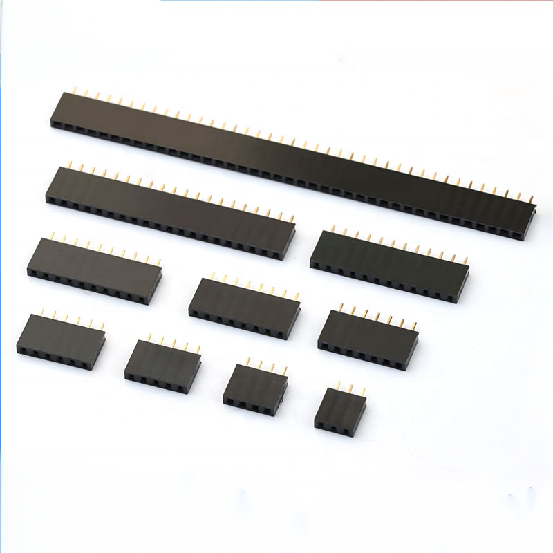 Conector de Pino Fêmea Vertical DIP de 2mm e 2 pinos, Fêmea 1*2P, Conector de Pino de 2.0mm