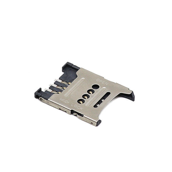 H1.5mm 1.8mm micro Sim Holder SMT virar Modelo 6P micro Sim Soquete