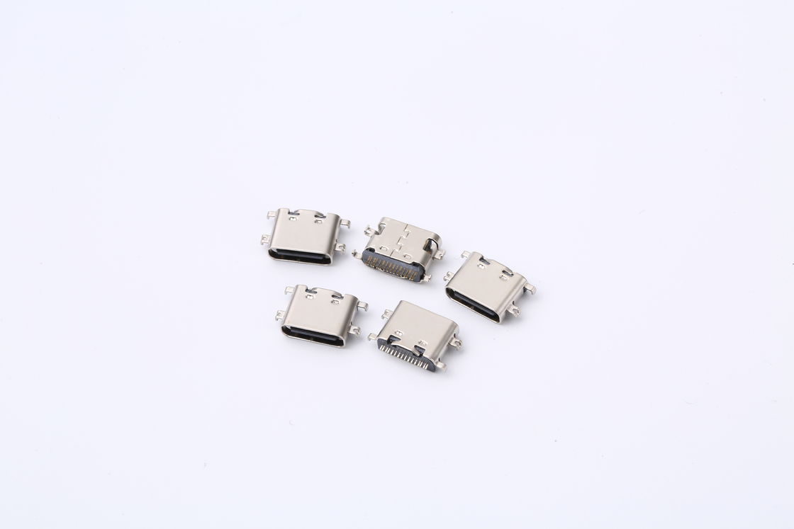 3,0 tipo soquete fêmea de USB do conector 3.1mm 16 Alfinete Mid Mount USB C do PWB de C