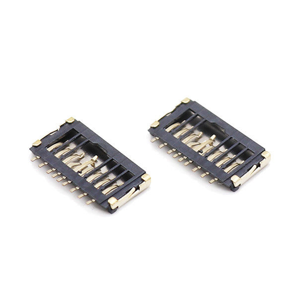 Encurte o tipo soquete do cartão de UL94V-0 soquete médio do cartão do Alfinete 1.5h TF do micro SD