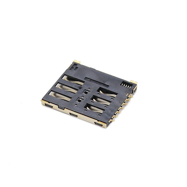 Tipo Nano 6 impulso Sim Conector For Moblie Phone do impulso de Alfinete Sim Cartão Conector LCP