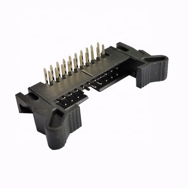 Passo duplo encoberto 32p do conector 2.0mm de Alfinete Cabeçalho Right Angle Cabeçalho da fileira do ejetor