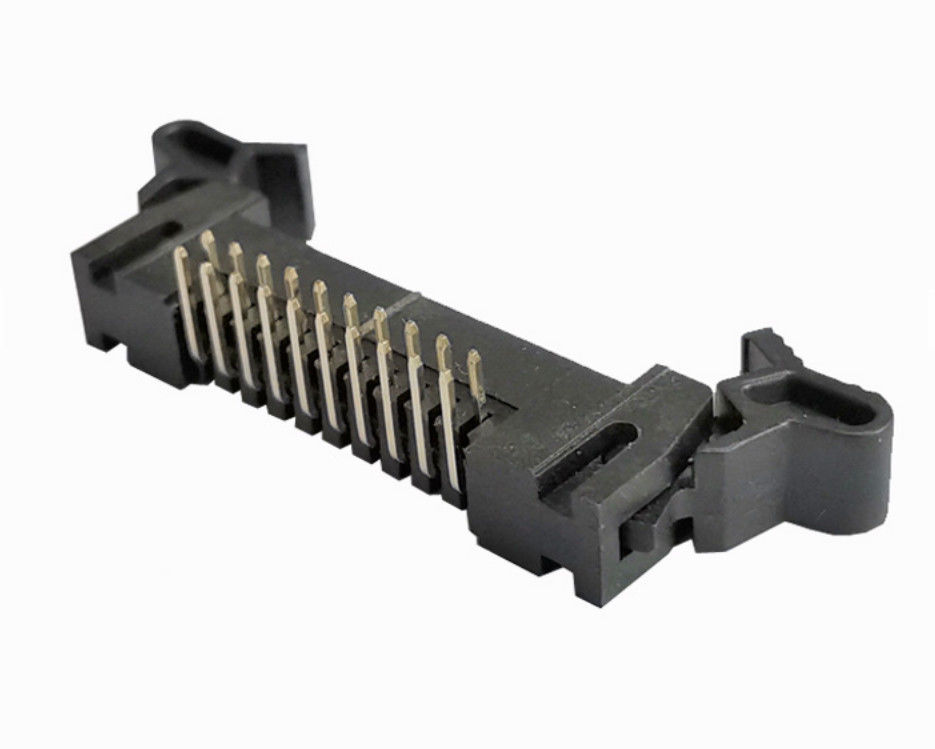 Passo duplo encoberto 32p do conector 2.0mm de Alfinete Cabeçalho Right Angle Cabeçalho da fileira do ejetor